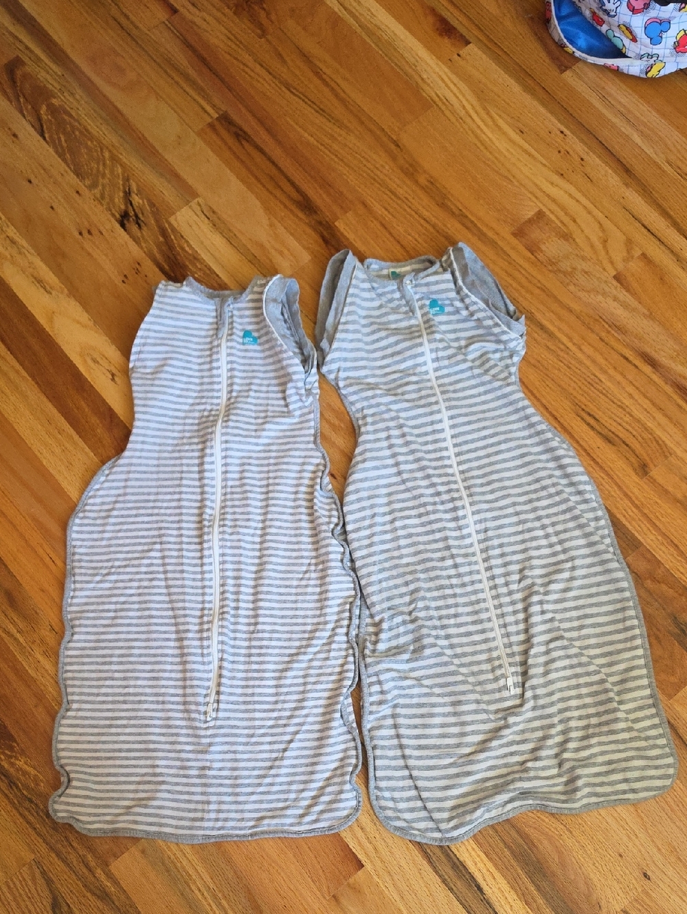 Love to dream Gray & White Striped Swaddle Up Transition Bag